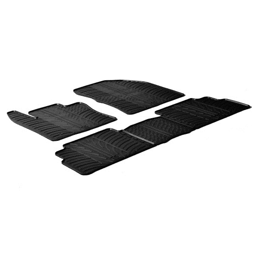 LAMPA - ΠΑΤΑΚΙΑ ΑΥΤΟΚΙΝΗΤΟΥ ΑΠΟ ΛΑΣΤΙΧΟ ΓΙΑ TOYOTA COROLLA VERSO 06/2009-2018 ΣΕ ΜΑΥΡΟ ΧΡΩΜΑ ME ΚΟΥΜΠΩΜΑΤΑ - 5 ΤΕΜ.