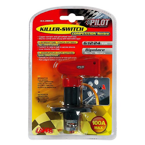 ΚΕΝΤΡΙΚΟΣ ΔΙΑΚΟΠΤΗΣ ΜΠΑΤΑΡΙΑΣ (KILLER SWITCH) 100Α 6/12/24V ΓΕΝΙΚΟΥ ΡΕΥΜΑΤΟΣ ΜΠΑΤΑΡΙΑΣ