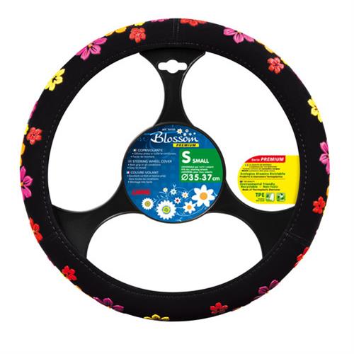 Lampa Κάλυμμα Τιμονιού Αυτοκινήτου Blossom Άοσμο 35-37εκ. Άοσμο Βελούδινο με PU λουλούδια Πολύχρωμο - 1 τεμ. (L3312.5)