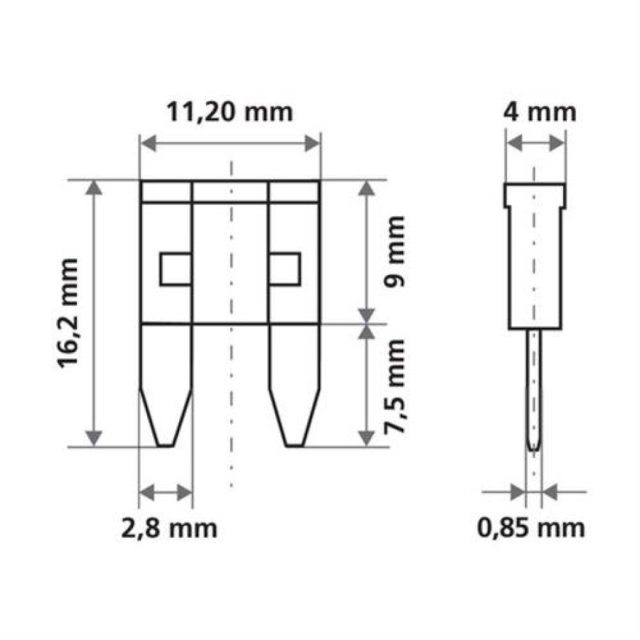 Ασφάλειες Mίνι 20A 12/24V SMART-LED 6τεμ.