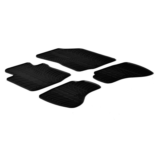 LAMPA - ΠΑΤΑΚΙΑ ΑΥΤΟΚΙΝΗΤΟΥ ΑΠΟ ΛΑΣΤΙΧΟ ΓΙΑ CITROEN C1 05/2005-05/2014 / PEUGEOT 107 05/2005-12/2014 / TOYOTA AYGO 05/2005-05/2014 ΣΕ ΜΑΥΡΟ ΧΡΩΜΑ ME ΚΟΥΜΠΩΜΑΤΑ - 4 ΤΕΜ.