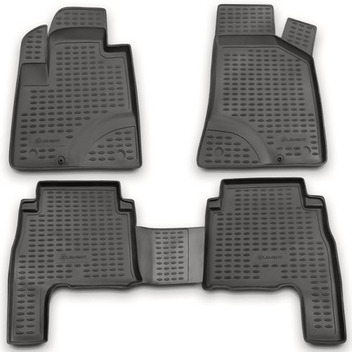 ΠΑΤΑΚΙΑ ΣΕ ΣΚΑΦΗ TPE ΛΑΣΤΙΧΟ ΓΙΑ HYUNDAI SANTA FE 03/2006-12/2010  ΣΕ ΑΝΘΡΑΚΙ ΣΚΟΥΡΟ ΓΚΡΙ ΧΡΩΜΑ NOVLINE - 4 ΤΕΜ.