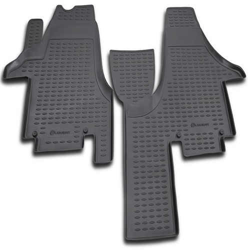 ΠΑΤΑΚΙΑ ΣΕ ΣΚΑΦΗ TPE ΛΑΣΤΙΧΟ ΓΙΑ VW TRANSPORTER T5 04/2003+  ΣΕ ΑΝΘΡΑΚΙ ΣΚΟΥΡΟ ΓΚΡΙ ΧΡΩΜΑ NOVLINE - 2 ΤΕΜ.