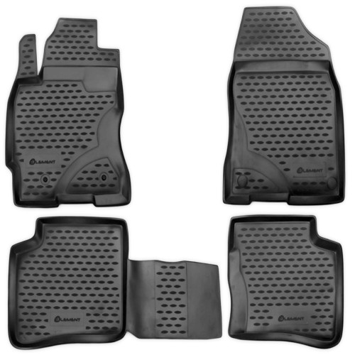 ΠΑΤΑΚΙΑ ΣΕ ΣΚΑΦΗ TPE ΛΑΣΤΙΧΟ ΓΙΑ TOYOTA PRIUS 2003-2009  ΣΕ ΑΝΘΡΑΚΙ ΣΚΟΥΡΟ ΓΚΡΙ ΧΡΩΜΑ NOVLINE - 4 ΤΕΜ.