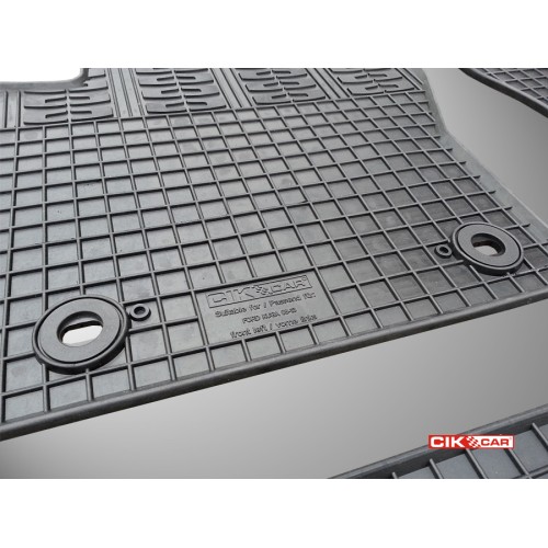Cik - ΠΑΤΑΚΙΑ ΑΥΤΟΚΙΝΗΤΟΥ ΑΠΟ ΛΑΣΤΙΧΟ ΓΙΑ FORD KUGA 2008-2013 ΣΕ ΜΑΥΡΟ ΧΡΩΜΑ ΜΕ ΚΟΥΜΠΩΜΑΤΑ - 4 ΤΕΜ. (RM.FO.0008/CK)