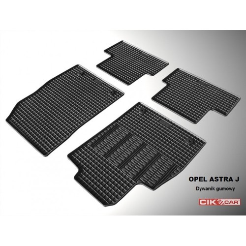 Cik - ΠΑΤΑΚΙΑ ΑΥΤΟΚΙΝΗΤΟΥ ΑΠΟ ΛΑΣΤΙΧΟ ΓΙΑ CHEVROLET CRUZE 2008-2016 / OPEL ASTRA J 2009-2016 ΣΕ ΜΑΥΡΟ ΧΡΩΜΑ ΜΕ ΚΟΥΜΠΩΜΑΤΑ - 4 ΤΕΜ. (RM.CH.0001/CK)