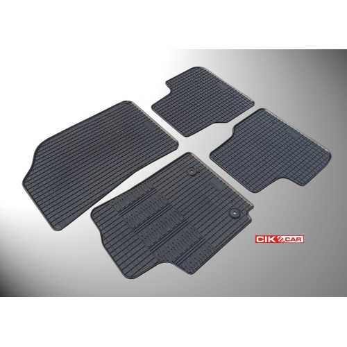 Cik - ΠΑΤΑΚΙΑ ΑΥΤΟΚΙΝΗΤΟΥ ΑΠΟ ΛΑΣΤΙΧΟ ΓΙΑ CITROEN C4 CACTUS 2014-10/2020 ΣΕ ΜΑΥΡΟ ΧΡΩΜΑ ΜΕ ΚΟΥΜΠΩΜΑΤΑ - 4 ΤΕΜ. (RM.CI.0003/CK)