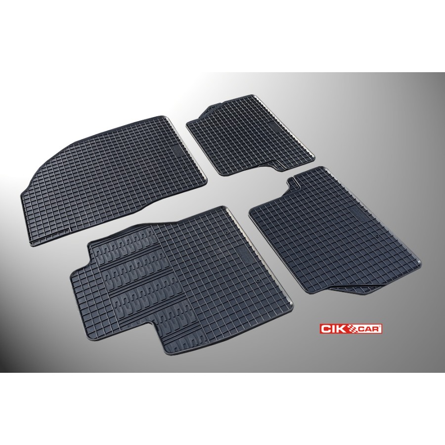 Cik - ΠΑΤΑΚΙΑ ΑΥΤΟΚΙΝΗΤΟΥ ΑΠΟ ΛΑΣΤΙΧΟ ΓΙΑ FORD FOCUS 2 2005-2011 ΣΕ ΜΑΥΡΟ ΧΡΩΜΑ ΧΩΡΙΣ ΚΟΥΜΠΩΜΑΤΑ - 4 ΤΕΜ. (RM.FO.0003/CK)