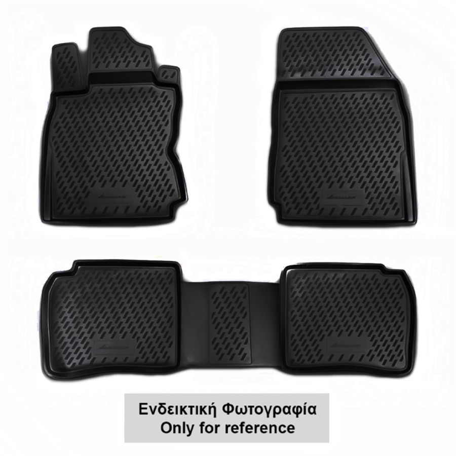ΠΑΤΑΚΙΑ ΣΕ ΣΚΑΦΗ TPE ΛΑΣΤΙΧΟ ΓΙΑ PEUGEOT 3008 2017+  ΣΕ ΜΑΥΡΟ ΧΡΩΜΑ NOVLINE - 4 ΤΕΜ.