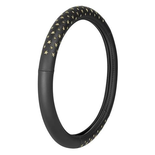 Lampa Κάλυμμα Τιμονιού Αυτοκινήτου ICON Stars 35-37εκ. Άοσμο με μεταλλικά αστέρια Ultra soft Skeentex Χρυσό 1-τεμ. (L3297.0)