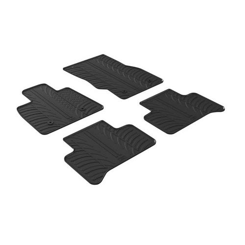 LAMPA - ΠΑΤΑΚΙΑ ΑΥΤΟΚΙΝΗΤΟΥ ΑΠΟ ΛΑΣΤΙΧΟ ΓΙΑ ALFA ROMEO STELVIO 03/2017+ ΣΕ ΜΑΥΡΟ ΧΡΩΜΑ ME ΚΟΥΜΠΩΜΑΤΑ - 4 ΤΕΜ.