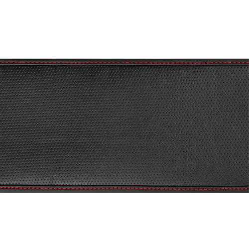 Lampa Κάλυμμα Τιμονιού Αυτοκινήτου Skin-Cover Sport ελαστικό λεπτό 35-37εκ. Άοσμο από Ultra-soft Skeentex Μαύρο με Κόκκινη Ραφή 1-τεμ. (L3296.7)