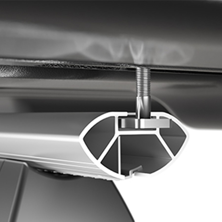 Menabo - Μπαγκαζιέρα Οροφής Diamond 450 Black σε Μαύρο Χρώμα με Γυαλιστερή Υφή - 1 τεμ. (8150/MB)