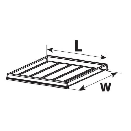 ΣΧΑΡΑ ΟΡΟΦΗΣ KARGO RACK 140x130cm ΣΙΔΕΡΕΝΙΑ ΜΕ ΠΛΑΙΝΑ ΠΡΟΦΙΛ ΑΛΟΥΜΙΝΙΟΥ
