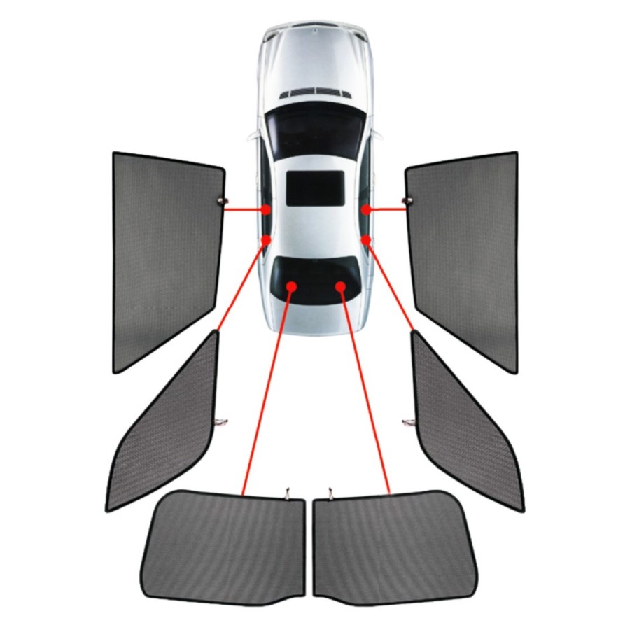 CarShades - ΚΟΥΡΤΙΝΑΚΙΑ  CAR SHADES ΓΙΑ VW TOUAREG 5D 2003-2010 - 6 ΤΕΜ. (PVC.VW-TOUA-5-A)
