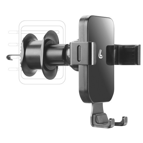 Lampa – Βάση Στήριξης Κινητού Graviton για Αεραγωγό με Γρήγορη Τοποθέτηση και Σταθερό Κράτημα Συσκευής 70-85mm Μαύρη – 1 Τεμ. (L7254.9/T)