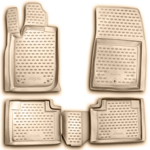 ΠΑΤΑΚΙΑ ΣΕ ΣΚΑΦΗ TPE ΛΑΣΤΙΧΟ ΓΙΑ JEEP GRAND CHEROKEE 2011-2013  ΣΕ ΜΠΕΖ ΧΡΩΜΑ NOVLINE - 4 ΤΕΜ.