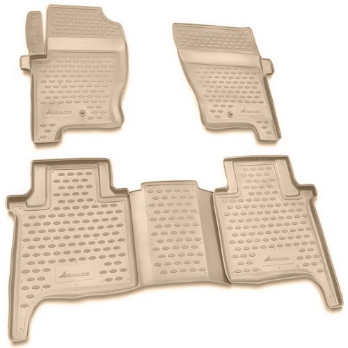 ΠΑΤΑΚΙΑ ΣΕ ΣΚΑΦΗ TPE ΛΑΣΤΙΧΟ ΓΙΑ LAND ROVER RANGE ROVER SPORT 2005-2012  ΣΕ ΜΠΕΖ ΧΡΩΜΑ NOVLINE - 4 ΤΕΜ.