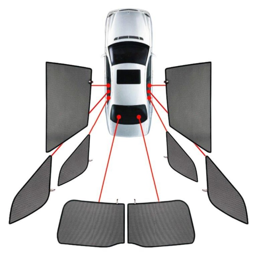 CarShades - ΚΟΥΡΤΙΝΑΚΙΑ CAR SHADES ΓΙΑ TOYOTA PRIUS 5D 04-09 - 8 ΤΕΜ. (PVC.TOY-PRIU-5-A)