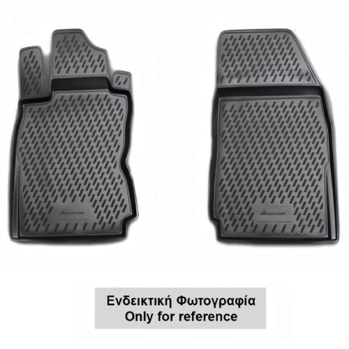 ΠΑΤΑΚΙΑ ΣΕ ΣΚΑΦΗ TPE ΛΑΣΤΙΧΟ ΓΙΑ CITROEN BERLINGO B9 2008-2018  ΣΕ ΑΝΘΡΑΚΙ ΣΚΟΥΡΟ ΓΚΡΙ ΧΡΩΜΑ NOVLINE - 2 ΤΕΜ.
