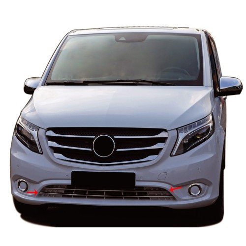 ΤΡΙΜ  ΠΡΟΦΥΛΑΚΤΗΡΑ ΧΡΩΜΙΟ ΜΕΤΑΛΛΙΚΟ 2 TEM. ΓΙΑ MERCEDES VITO W447 2014+