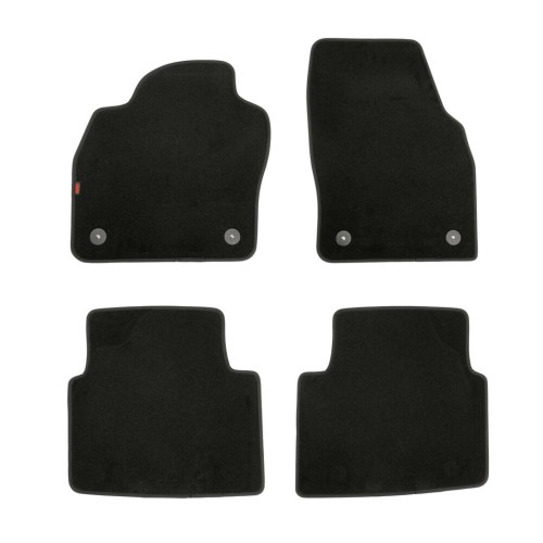 Lampa - Πατάκια Executive Μοκέτα Για Skoda Kamiq (Nw) 12/2019 > 02/2024 5πορτο / SUV Σε Μαύρο Χρώμα Με Κουμπώματα - 4 τεμ. (L2329.9)