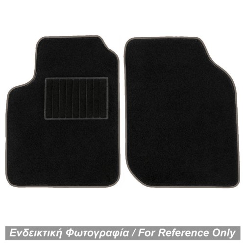 ΠΑΤΑΚΙΑ ΜΟΚΕΤΑ ΓΙΑ MERCEDES SMART 450 1998-2006 ΜΑΥΡΟ ΜΕ ΓΚΡΙ ΡΕΛΙ RACE AXION - 2 ΤΕΜ.