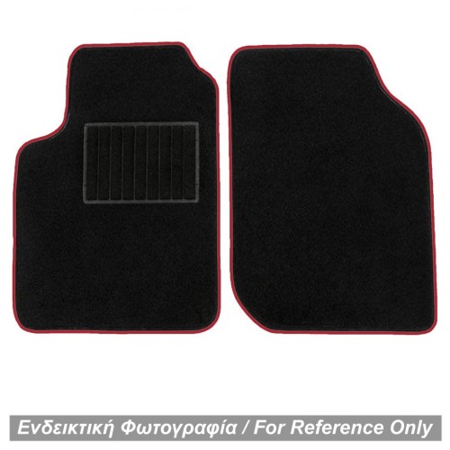 ΠΑΤΑΚΙΑ ΜΟΚΕΤΑ ΓΙΑ MERCEDES SMART 450 1998-2006 ΜΑΥΡΟ ΜΕ ΚΟΚΚΙΝΟ ΡΕΛΙ RACE AXION - 2 ΤΕΜ.