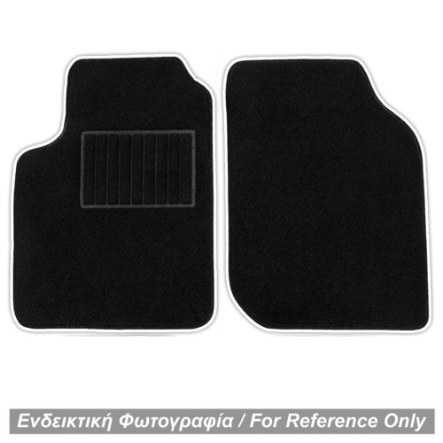 ΠΑΤΑΚΙΑ ΜΟΚΕΤΑ ΓΙΑ MERCEDES SMART 450 1998-2006 ΜΑΥΡΟ ΜΕ ΛΕΥΚΟ ΡΕΛΙ RACE AXION - 2 ΤΕΜ.