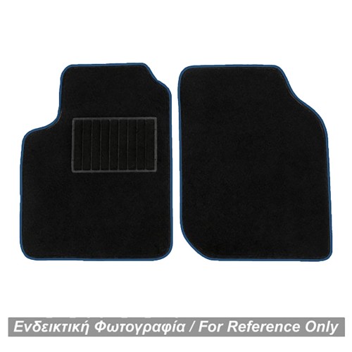 ΠΑΤΑΚΙΑ ΜΟΚΕΤΑ ΓΙΑ MERCEDES SMART 451 2007-2014 ΜΑΥΡΟ ΜΕ ΜΠΛΕ ΡΕΛΙ RACE AXION - 2 ΤΕΜ.