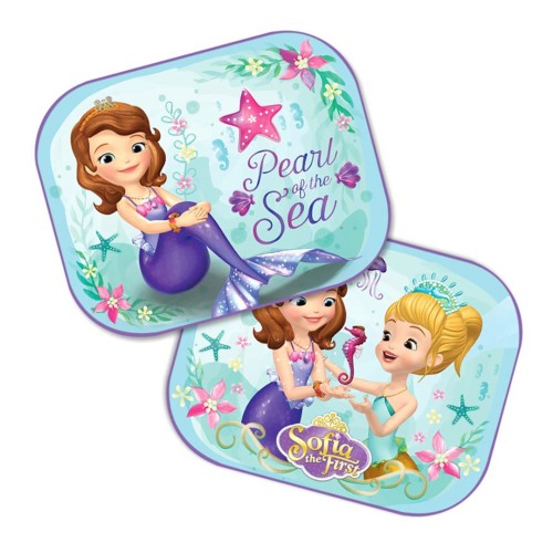 Amio - ΗΛΙΟΠΡΟΣΤΑΣΙΕΣ ΠΛΑΙΝΕΣ SOFIA THE FIRST ΜΕ ΒΕΝΤΟΥΖΑ (44x35cm) – 2 ΤΕΜ. (S9306/AM)