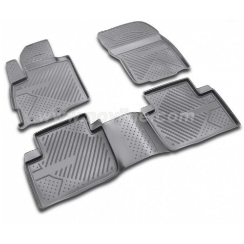 ΠΑΤΑΚΙΑ ΣΕ ΣΚΑΦΗ TPE ΛΑΣΤΙΧΟ ΓΙΑ CITROEN C-CROSSER 5D 2008-2014  ΣΕ ΜΑΥΡΟ ΧΡΩΜΑ NOVLINE - 4 ΤΕΜ.