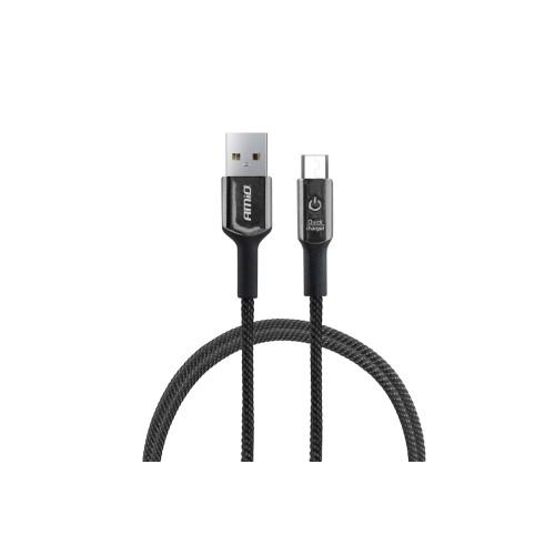 Amio - ΚΑΛΩΔΙΟ ΦΟΡΤΙΣΗΣ ΚΑΙ ΣΥΓΧΡΟΝΙΣΜΟΥ FAST CHARGE (ΤΑΧΕΙΑΣ ΦΟΡΤΙΣΗΣ) USB ΓΙΑ MICRO USB 100cm FullLINK UC-11 - 1 τεμ. (02526/AM)