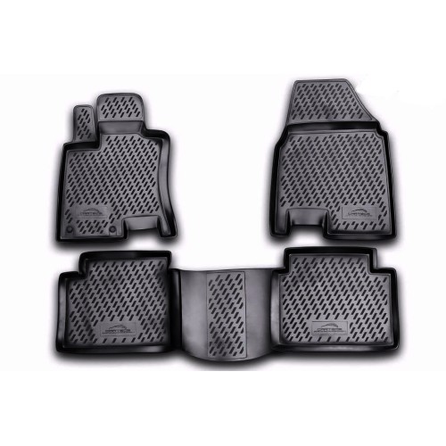 ΠΑΤΑΚΙΑ ΣΕ ΣΚΑΦΗ TPE ΛΑΣΤΙΧΟ ΓΙΑ NISSAN QASHQAI+2 09/2008-2014  ΣΕ ΜΑΥΡΟ ΧΡΩΜΑ NOVLINE - 4 ΤΕΜ.