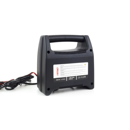 Amio - Φορτιστής Μπαταρίας 12V 6A για αξιόπιστη φόρτιση μπαταριών 20-80Ah με προστασία υπερφόρτωσης και ένδειξη κατάστασης φόρτισης για ασφαλή και εύκολη χρήση - 1 Τεμ. (02085/AM)
