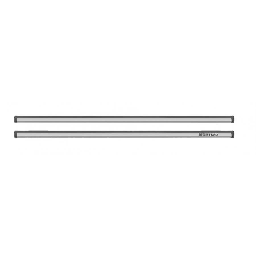 ΜΠΑΡΕΣ ΟΡΟΦΗΣ ΑΛΟΥΜΙΝΙΟΥ DELTA M SILVER 123 cm ROOF RACK ΣΕΤ ΣΕ ΑΣΗΜΙ ΧΡΩΜΑ ΜΕ ΠΡΟΣΤΑΤΕΥΤΙΚΑ ΚΑΠΑΚΙΑ ΑΚΡΩΝ ΓΙΑ ΑΠΛΗ ΟΡΟΦΗ MENABO - 2 ΤΕΜ.