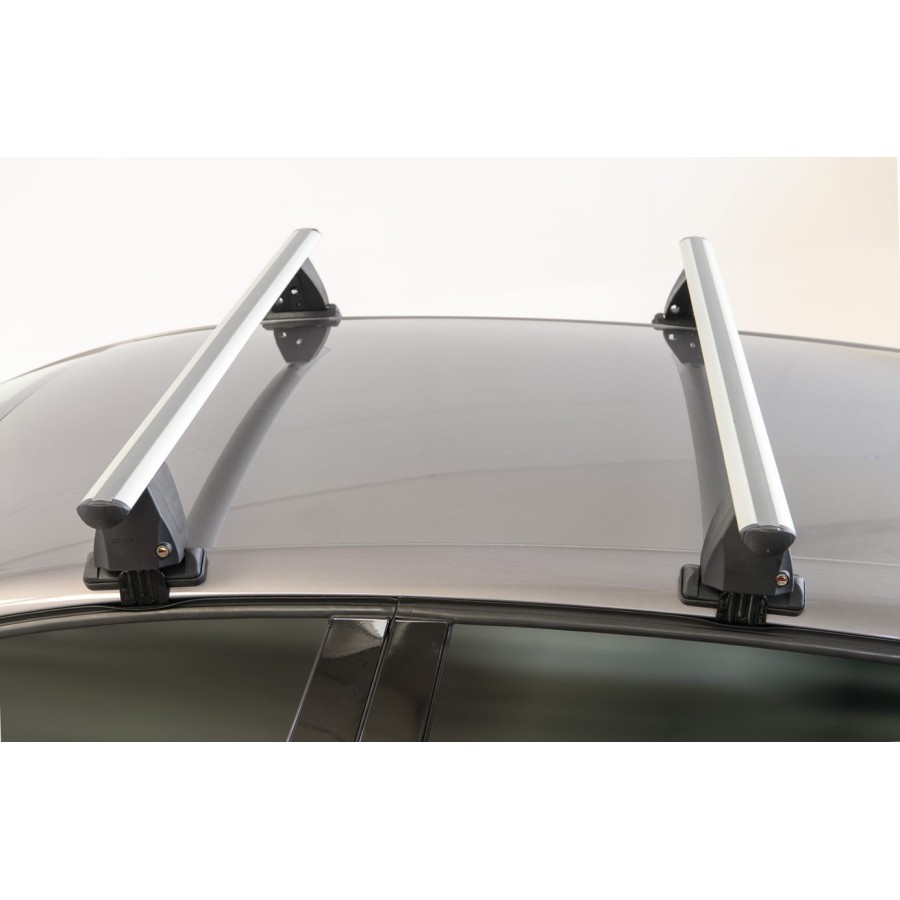 ΜΠΑΡΕΣ ΟΡΟΦΗΣ ΑΛΟΥΜΙΝΙΟΥ DELTA M SILVER 123 cm ROOF RACK ΣΕΤ ΣΕ ΑΣΗΜΙ ΧΡΩΜΑ ΜΕ ΠΡΟΣΤΑΤΕΥΤΙΚΑ ΚΑΠΑΚΙΑ ΑΚΡΩΝ ΓΙΑ ΑΠΛΗ ΟΡΟΦΗ MENABO - 2 ΤΕΜ.