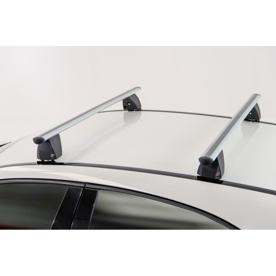ΜΠΑΡΕΣ ΟΡΟΦΗΣ ΑΛΟΥΜΙΝΙΟΥ DELTA M SILVER 123 cm ROOF RACK ΣΕΤ ΣΕ ΑΣΗΜΙ ΧΡΩΜΑ ΜΕ ΠΡΟΣΤΑΤΕΥΤΙΚΑ ΚΑΠΑΚΙΑ ΑΚΡΩΝ ΓΙΑ ΑΠΛΗ ΟΡΟΦΗ MENABO - 2 ΤΕΜ.