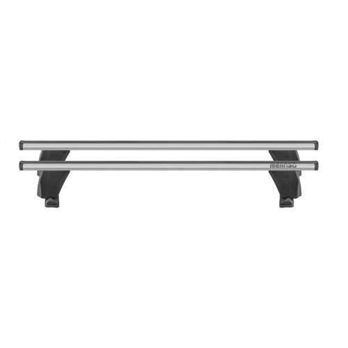 ΜΠΑΡΕΣ ΟΡΟΦΗΣ ΑΛΟΥΜΙΝΙΟΥ DELTA XL SILVER 161 cm ROOF RACK ΣΕΤ ΣΕ ΑΣΗΜΙ ΧΡΩΜΑ ΜΕ ΠΡΟΣΤΑΤΕΥΤΙΚΑ ΚΑΠΑΚΙΑ ΑΚΡΩΝ ΓΙΑ ΑΠΛΗ ΟΡΟΦΗ MENABO - 2 ΤΕΜ.