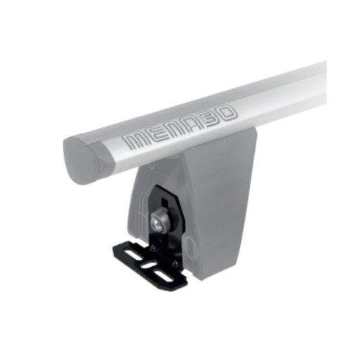 MENABO DLFIX204FP KIT TYPE FP Άκρα (Πόδια) για Μπάρες Οροφής Delta / Omega / χρώματος Black / Silver - 1 Σετ (10600/MB)