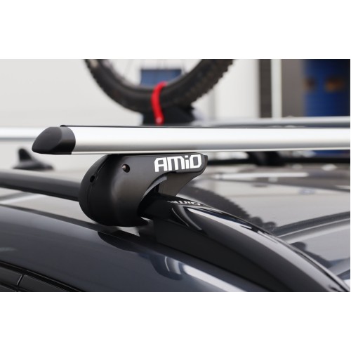 Amio - ΜΠΑΡΕΣ ΟΡΟΦΗΣ ΑΛΟΥΜΙΝΙΟΥ 135 cm ΜΕ ΚΛΕΙΔΙ (STANDARD RAILING ) - 2 ΤΕΜ. (02587/AM)