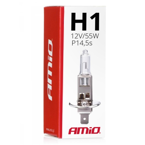 Amio – H1 P14.5s 12V 55W LumiTec Λαμπτήρας Αλογόνου για Προβολείς Αυτοκινήτου – 1 Τεμ. (01484/AM)