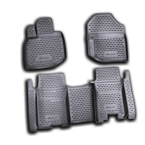ΠΑΤΑΚΙΑ ΣΕ ΣΚΑΦΗ TPE ΛΑΣΤΙΧΟ ΓΙΑ HONDA JAZZ 10/2008-2015  ΣΕ ΜΑΥΡΟ ΧΡΩΜΑ NOVLINE - 4 ΤΕΜ.