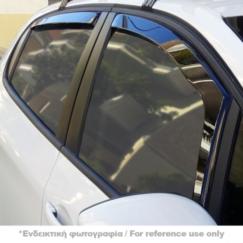 ΑΝΕΜΟΘΡΑΥΣΤΕΣ ΓΙΑ RENAULT LAGUNA ΙΙΙ 5D 2007-2015 ΣΕΤ ΑΥΤΟΚΙΝΗΤΟΥ ΑΠΟ ΕΥΚΑΜΠΤΟ ΦΙΜΕ ΠΛΑΣΤΙΚΟ HEKO - 4 ΤΕΜ.
