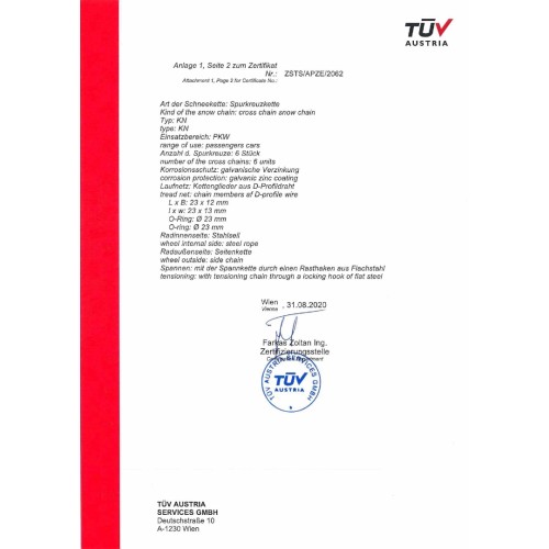 Amio - Αλυσίδες Χιονιού 12mm KN-100 με Ασύμμετρο Ρομβοειδές Σχέδιο για Βελτιωμένη Πρόσφυση και Έλεγχο σε Χιόνι & Πάγο με Ανθεκτική Κατασκευή - 1 Σετ (02115/AM)