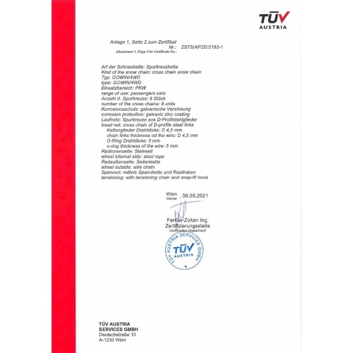 Amio - Αντιολισθητικές Αλυσίδες Χιονιού 4x4 16mm για SUV & Επαγγελματικά Οχήματα με Ενισχυμένη Πρόσφυση σε Χιόνι και Πάγο - 1 Σετ (02123/AM)