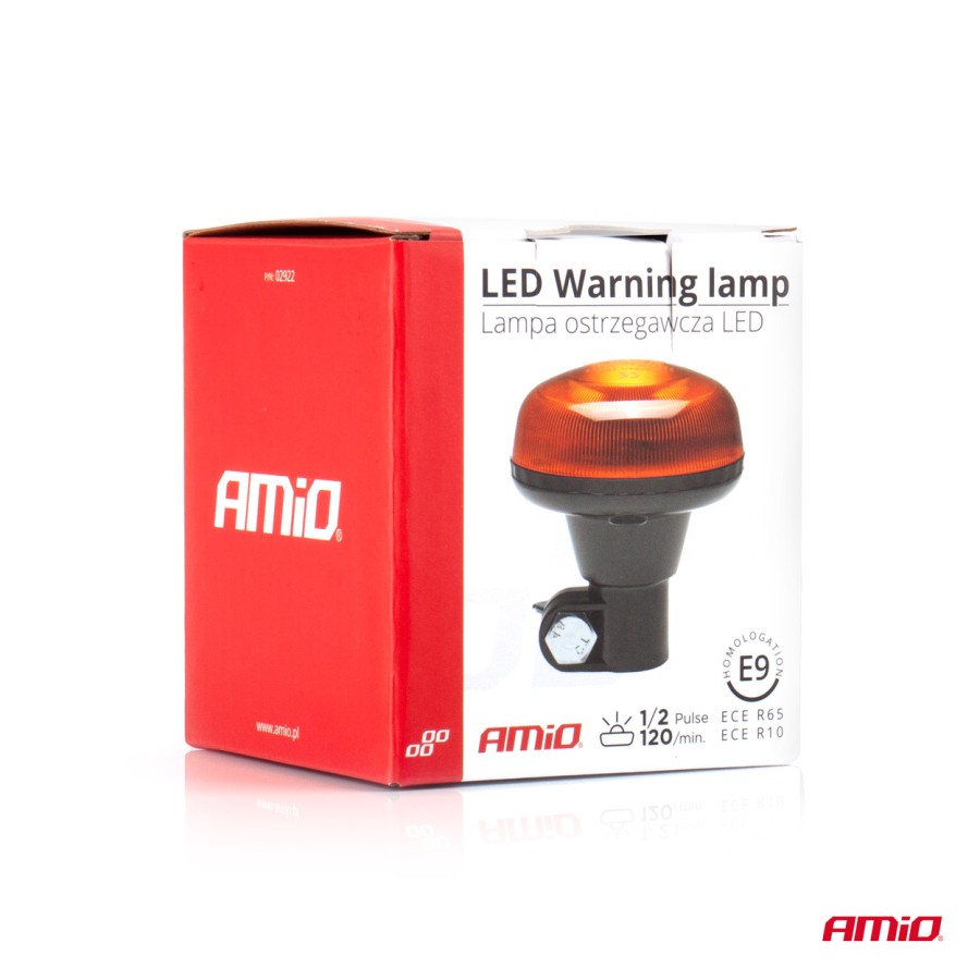 Amio - ΦΑΡΟΣ LED MINI 12/24V 18SMD ΒΙΔΩΤΟΣ ΠΟΡΤΟΚΑΛΙ 97x86mm -1 ΤΕΜ. (02922/AM)