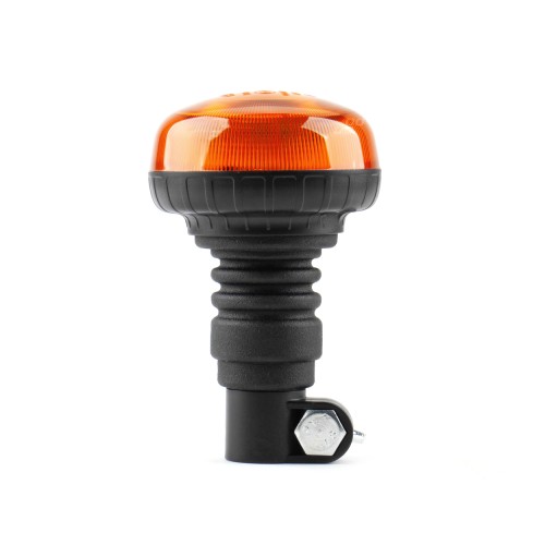 Amio - ΦΑΡΟΣ ΠΕΡΙΣΤΡΕΦΟΜΕΝΟΣ LED MINI 12/24V 18SMD ΕΛΑΣΤΙΚΟΣ ΒΙΔΩΤΟΣ ΠΟΡΤΟΚΑΛΙ 138x86mm -1 ΤΕΜ. (02921/AM)