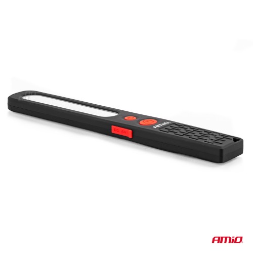 Amio - ΦΑΚΟΣ ΕΡΓΑΣΙΑΣ ΧΕΙΡΟΣ ΜΕ ΜΑΓΝΗΤΗ MICRO USB SMD LED 1200mAh 37x16x241mm - 1 ΤΕΜ. (02819/AM)