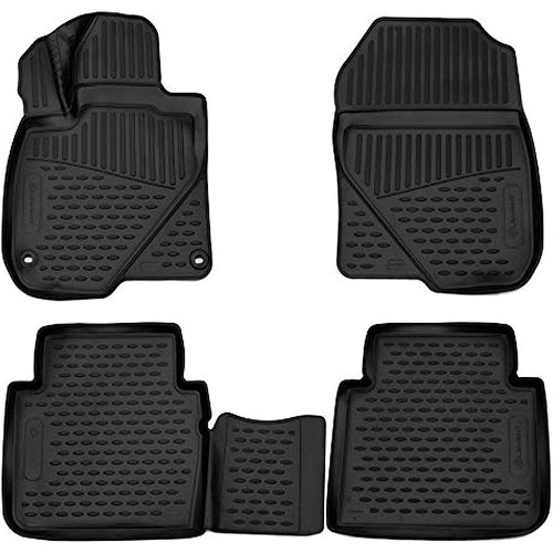 ΠΑΤΑΚΙΑ ΣΕ ΣΚΑΦΗ TPE ΛΑΣΤΙΧΟ ΓΙΑ MITSUBISHI OUTLANDER 5D 2012+  ΣΕ ΜΑΥΡΟ ΧΡΩΜΑ NOVLINE - 4 ΤΕΜ.